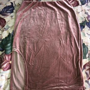 velvet skirt w/slit
